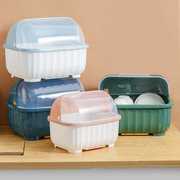 家用厨房碗筷收纳盒沥水，碗架碗碟收纳箱餐具，收纳置物架小型碗柜