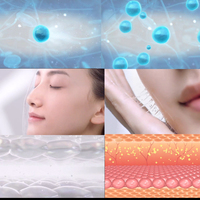 面膜美容美白护肤化妆皮肤深层细胞修复科技，人体机理动画视频素材