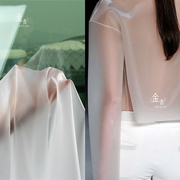 设计师半透明白色tpu面料透视服装风雨衣背景台防水塑料布0.2mm