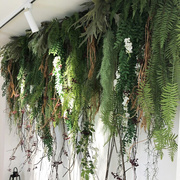 仿真草壁挂蕨类装饰造景垂挂绿植餐吧吊顶绿色植物吊兰