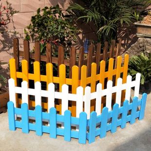 幼儿园围栏花园户外碳化防腐木栅栏阳台装饰栏杆室内小篱笆护栏。