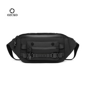 ozuko战术腰包机能大容量男士挎包户外防水包包男款斜挎包高级感