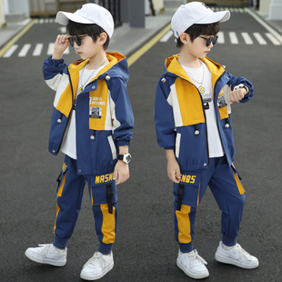 男童春秋装套装，2024中大儿童男孩，秋季洋气运动两件套韩版潮流