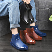 雨鞋男士时尚短筒雨靴低帮夏季防滑防水鞋胶鞋厨房工作水鞋潮