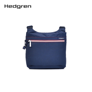 hedgren海格林蓝色简约单肩斜挎包通勤大容量，托特包hic419