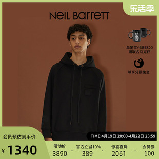 neilbarrett尼奥贝奈特22秋冬男式连帽套头卫衣