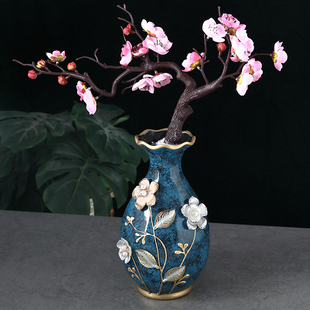 欧式家居摆件陶瓷花瓶，中式客厅餐桌电视柜角，几花插装饰品结婚礼物