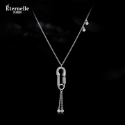 法国eternelle高级感项链，2023年时髦潮流锁骨，链轻奢小众设计