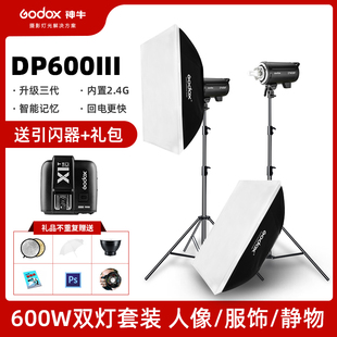 神牛DP600III影室闪光灯600w三代摄影灯专业室内人像服装影棚套装