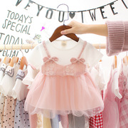 0-1-2-3岁半宝宝夏装连衣裙女童裙子，婴儿公主衣服洋气可爱6个月9