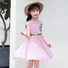 装韩版童装女公主裙2021洋气小女孩儿童雪纺子童吊带连衣裙夏