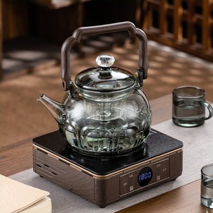 全玻璃煮茶壶南瓜壶家用中式提梁泡茶壶煮茶器电陶炉围炉烧水