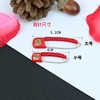 成人宝宝新生儿童精品老黑狗牙防吓项链别针红绳手链脚链吊坠饰品