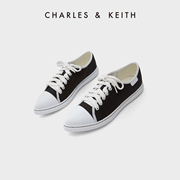 charles&keith夏季女鞋，ck1-70900331女士休闲系带，尖头低跟单鞋