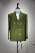 2022秋季军绿色双排扣休闲西装西服外套，所有尺码均可定制
