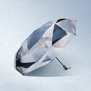 雪堡自动雨伞男个性创意潮流折叠晴雨两用双人遮阳伞加大加固加厚