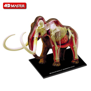 4D master 立体动物长毛象猛犸象模型 30个配件 儿童玩具拼插积木