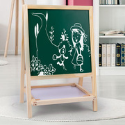 绘画架大号1.2双面木制折叠多功能磁性画板，儿童黑白板二合一画架