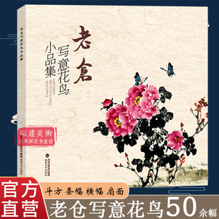 老仓写意花鸟小品集50余幅花鸟虫鱼一应俱全雅俗共赏形式，多样传统经典水墨，画中国画绘画美术作品鉴赏临摹艺术图书书籍正版