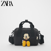 女包2021小包包女童布包女子迪士尼米老鼠图案保龄球包潮