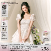 BB BLUE原创设计 茶歇法式初恋连衣裙女小众仙女公主生日小礼裙子