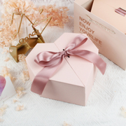 礼物包装盒高级生日男盒爱心形伴手礼礼盒，空盒口红520情人节