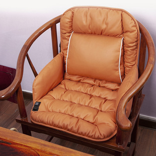 新中式红木沙发坐垫实木椅子，餐椅茶椅太师，圈椅座垫靠背椅靠垫一体
