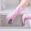 日本进口夏季薄款款耐用型防水洗碗手套，女家务厨房洗衣服胶皮刷碗