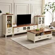 实木电视柜茶几组合客厅家用地柜欧式卧室现代简约小户型电视机柜