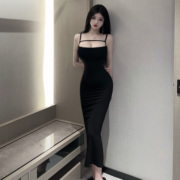 韩国东大门时尚舒适潮流女装紧身包臀长裙连衣裙