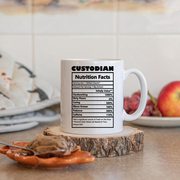cutodian监护人父母杯子礼物法定监护人营养标签咖啡马克杯子礼物