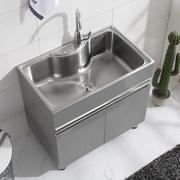 水槽洗菜池304不锈钢手衣柜，洗手盆洗洗池，p洗脸盆柜组合落地柜