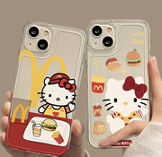 m记薯条kitty猫适用苹果15手机壳iphone14promax卡通小米13可爱荣耀华为oppo个性创意oppo全包防摔手机套