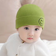宝宝帽子毛线帽秋冬季婴儿，0-9个月女童男童冬天可爱超萌保暖帽2岁