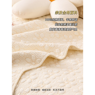 纯棉沙发垫双面棉绣花四季通用北欧现代简约防滑布艺沙发坐垫盖巾