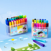 西瓜太郎24色36色水彩笔幼儿园，涂鸦可水洗彩色，画画笔大容量彩色笔