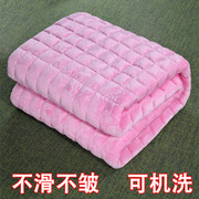 冬季珊瑚绒床单毛毯铺床毯子双人加绒法兰绒加厚绒毯单人学生宿舍
