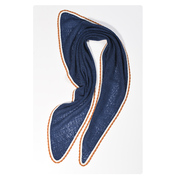 镂空设计纯色百搭护颈保暖山羊绒针织小围巾三角巾