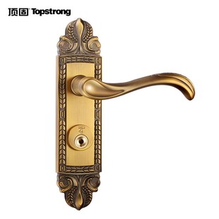 顶固实木门锁欧式门锁室内房门锁 欧式执手门锁 卧室锁具L57-9636