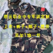 新式迷彩服套装男军训服迷彩服正版套装虎斑T恤单上衣