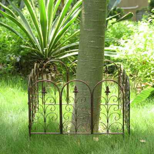 欧式铁艺户外花坛植物围栏花园小栏杆庭院花圃栅栏隔断篱笆爬藤架