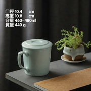 景德镇陶瓷雕刻茶杯带盖马克杯刻字泡茶水杯家用办公杯