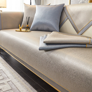 欧式沙发垫四季通用轻奢现代皮沙发坐垫子