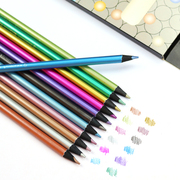12色24色50色金属色彩色铅笔，荧光色彩铅手绘画填色笔炫彩涂鸦画笔