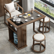 阳台茶桌椅组合新中式实木茶，几桌茶具套装一体家用小户型功夫茶台