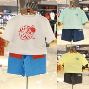 速干thenorthface北面儿童运动套装韩国24年夏季短袖+短裤