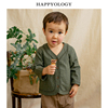Happyology英国婴儿幼童复古圆领基本款外套男童外套女童外套长袖