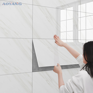 铝塑板墙贴自粘防水防潮pvc墙面装饰厨房，卫生间仿大理石瓷砖贴纸