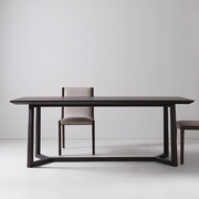 餐桌家用小户型实木饭桌子课题，桌椅套装现代轻奢简约长方形可定制