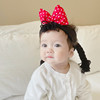 婴儿护囟门韩国男女宝宝，哪吒假发头饰蝴蝶结辫子，儿童帽子宽发带